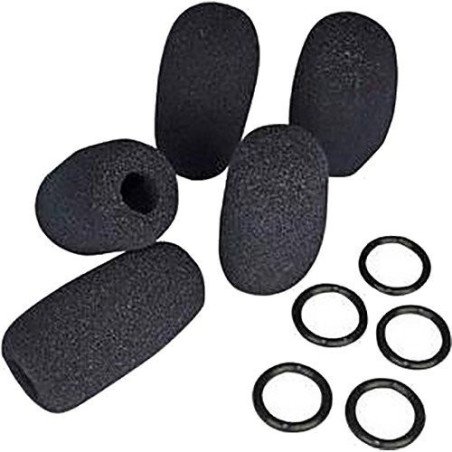 Kit esponja y anillo para micrófono de brazo flexible para diademas (5