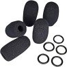 Kit esponja y anillo para micrófono de brazo flexible para diademas (5