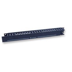 Organizador de cables horizontal 19", 1u, metal, Intellinet