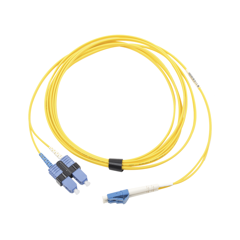 Jumper de fibra óptica monomodo (os2), xglo, LC, UPC-SC, UPC dúplex, ofnr, color amarillo, 10 metros Jumper de fibra óptica monomodo (os2), xglo, LC, UPC-SC, UPC dúplex, ofnr, color amarillo, 10 metros