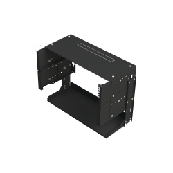 Rack abierto de 19" de 5 unidades profundidad ajustable (8" a 12") con