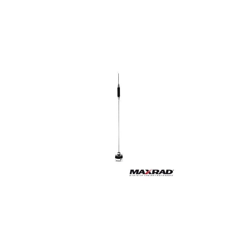 Antena móvil UHF, ajustable en campo, rango de frecuencia 406 - 430 MH
