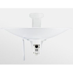 Power beam high-performance AirMax® con antena tipo plato de 25 dBi, 802.11a/n (5.1 - 5.8 GHz), (NBEM5400)