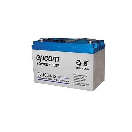 Acumulador 12Vcd 100Ah Tecnologia VRLA AGM Ciclo Profundo para aplicaciones fotovoltaicas