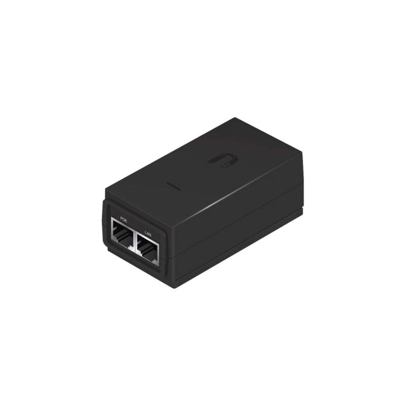 5 unidades del adaptador PoE ubiquiti de 24 vdc, 0.5 a con puerto gigabit, color blanco