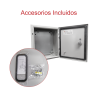 Gabinete de Acero IP66 uso en intemperie (300 x 400 x 200 mm).
