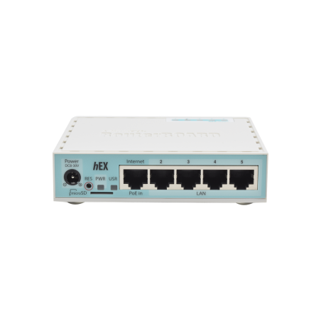 RouterBoard, 5 Puertos Gigabit Ethernet, 1 Puerto USB, versión 3