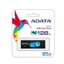 Memoria Adata 128gb USB 3.1 uv320 retráctil negro-azul