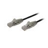 Cable de 30cm de red ethernet Cat 6 delgado sin enganches - cable de r