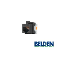 Conector Jack categoría 6 Belden AX101321 RJ45 T568a/b negro