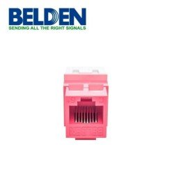 Conector Jack categoría 6 Belden ax101323 RJ45 T568a/b rojo