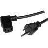 Cable de 1m de alimentación de computadora, acodado en ángulo recto NE