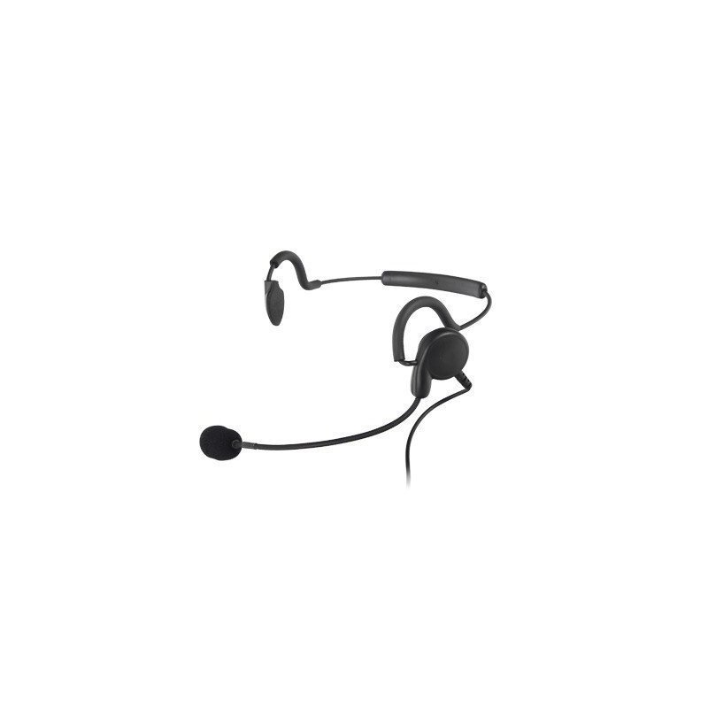 auriculares ligeros para cabeza con opc para silencio para PTT-1 para 