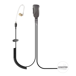 micrófono de solapa con tubo acústico para HYT TC-500, 518, 600, 610, 