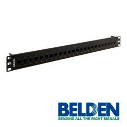 Panel de parcheo Belden ax103253 de 24 puertos, 1u, negro (vacío)