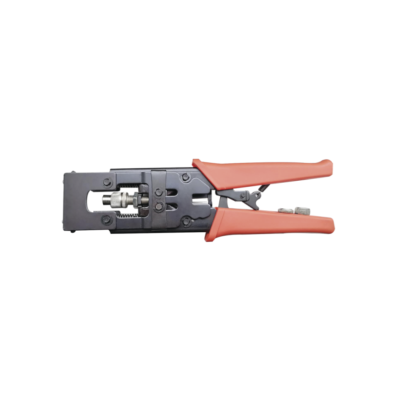 Pinzas para instalar conectores a prueba de agua, tipo compresión F o BNC, en cables RG-59 (4C), RG-6 (5C), RG-58 (3C).