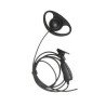 Micrófono de solapa con gancho auricular en forma de D para radios Kenwood TK3230/3000/3402/3312/3360/3170,NX240/340/220/320/420