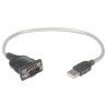 Cable convertidor Manhattan USB a serial DB9 RS232 45cm blíster