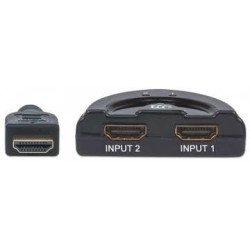 Switch HDMI Manhattan de dos puertos HDMI1.3 1 puertos cable integrado