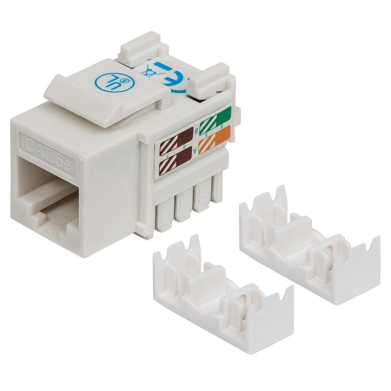 Jack Intellinet cat 5e de impacto blanco