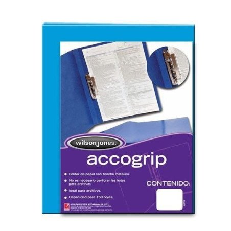 Folder accogrip con broche metálico car