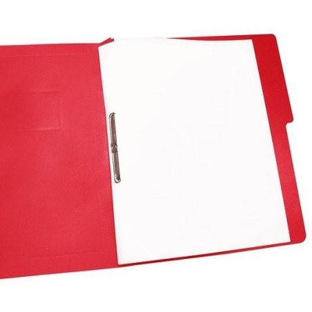 Folder accopress oficio 1/2ceja rojo
