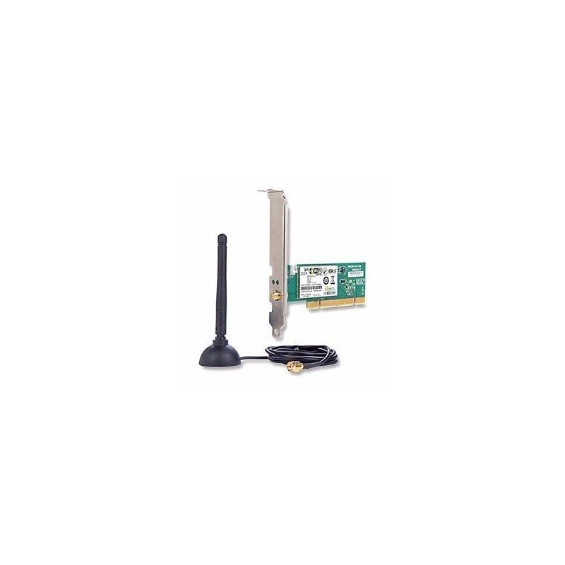 Tarjeta adaptadora de red inalámbrica, 11g, PCI (ranura blanca).