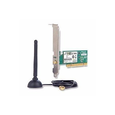 Tarjeta adaptadora de red inalámbrica, 11g, PCI (ranura blanca).