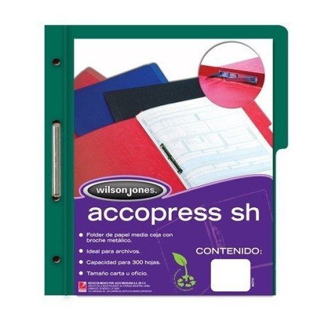 Folder accopress verde obscuro