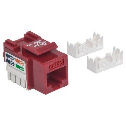 Jack Intellinet cat 5e de impacto rojo