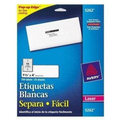 Etiquetas blancas 1 1/3 X4 92296-B