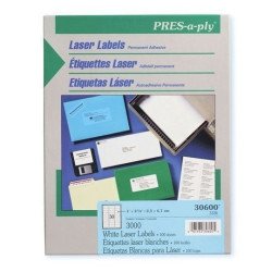 Pres aply etiquetas blancas (3000)