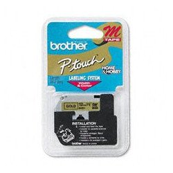 Cinta Negra/Dorado para rotulador,1 pulgada