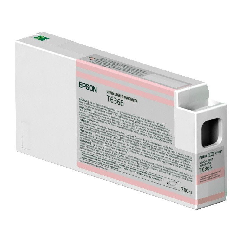 Cartucho Epson T636 UltraChrome HDR magenta claro, para Stylus Pro 7900/9900/9700/7700/7890/WT7900/9890. 700 ml. Cartucho Epson T636 UltraChrome HDR magenta claro, para Stylus Pro 7900/9900/9700/7700/7890/WT7900/9890. 700 ml.