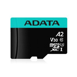 Memoria MicroSD Adata Premier Pro SDHC 128GB UHS-I U3 V30S U3 A2 Color Negro-Aqua
