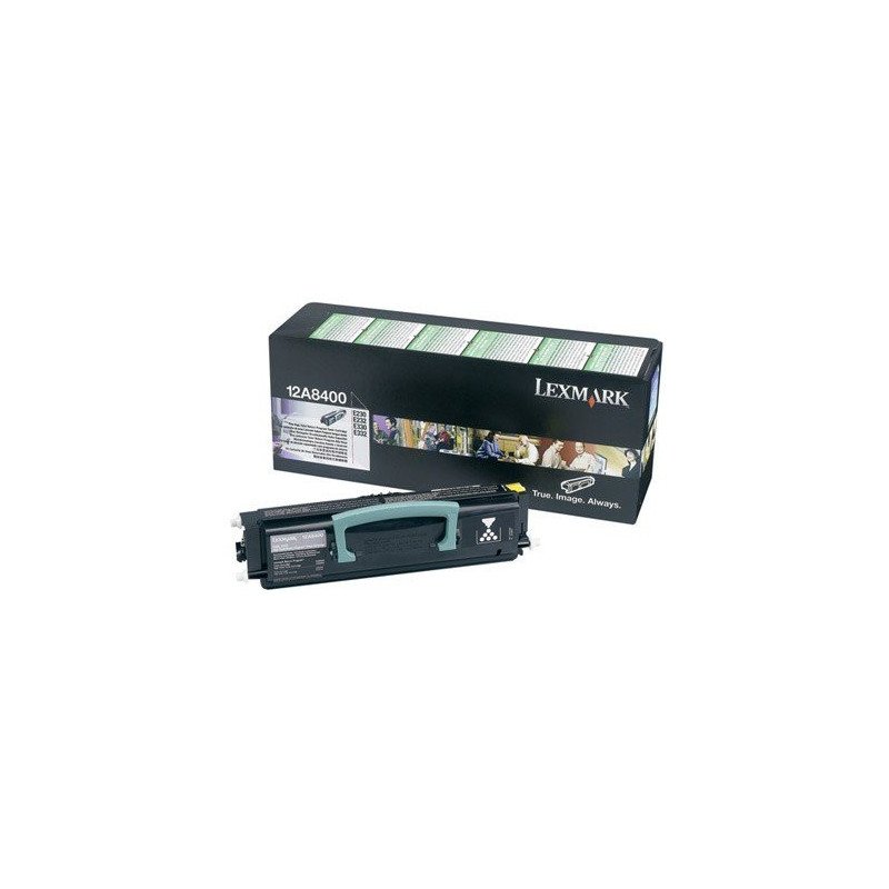 Tóner láser Lexmark, color negro, rendimiento estándar, 24018SL, hasta 2,500 páginas, 5% de cobertura, para modelos: E230, E232