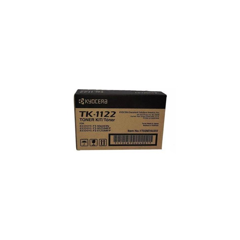 Tóner Kyocera TK-1122 - Negro, 3000 páginas, Negro, 1T02M70UX0 Tóner Kyocera TK-1122 - Negro, 3000 páginas, Negro, 1T02M70UX0