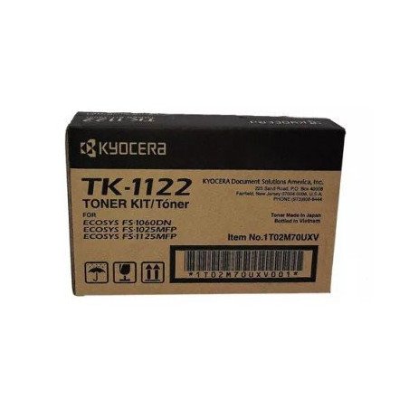 Tóner Kyocera TK-1122 - Negro, 3000 páginas, Negro, 1T02M70UX0