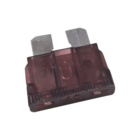 Fusible tipo automotriz guinda de 40 amperes.