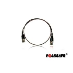 FS-BNC60 FOLKSAFE Cable de video Cable BNC de 60 cm delgado color negro compatible con tecnologías análogas y HD Ideal para inte