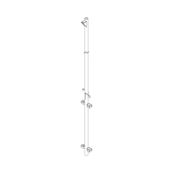 Pluma de aluminio de 4 metros cédula 40 para instalación de tramos STZ