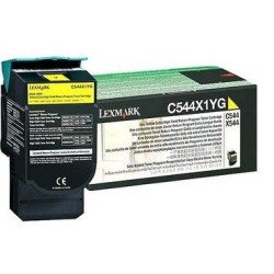Tóner Lexmark C544X1YG, 4000 páginas, Amarillo, Lexmark