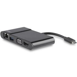 StarTech.com Adaptador Multipuertos USB-C - Dock USB-C Portátil con HDMI 4K o VGA 1080p - GB Ethernet, 5Gbps USB-A 3.0 -
