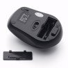 Mouse óptico inalámbrico negro