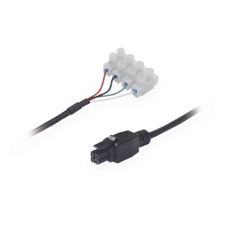 Cable de potencia con terminal de tornillo de 4 vías