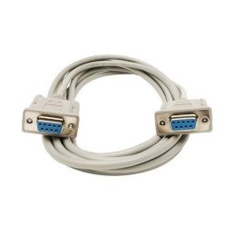 Cable null modem DB9 hembra - hembra 1.8 mts 7c Manhattan