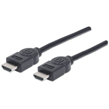 Cable HDMI Manhattan versión 1.4 macho a macho de 1.8 mts color negro en bolsa