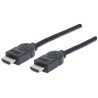 Cable HDMI Manhattan versión 1.4 macho a macho de 1.8 mts color negro en bolsa