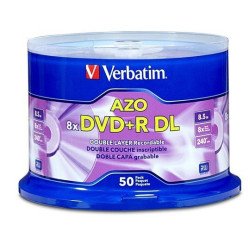 Disco DVD+r DL 8x 8.5GB campana con 50