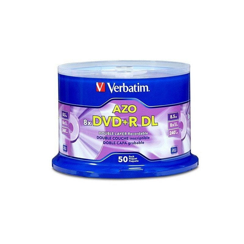 Disco DVD+r DL 8x 8.5GB campana con 50